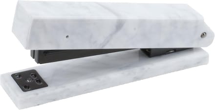 Nietmachine Bureau - Papierklem - Papier Verwerken - Stijlvol Acryl Design - 15 x 35 x 65 cm - Wit