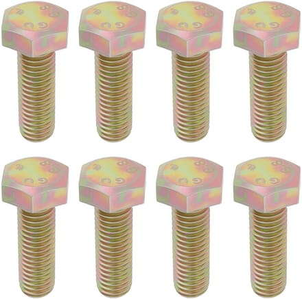 Dailygoods - 50 Stuks DIN 933 Hex Head Cap Schroeven M8 x 25mm