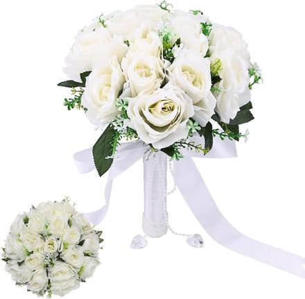 Handgemaakt Kunstbloemen Bruidsboeket Rozen voor Bruiloft en Feest