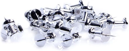 Zeller punaises - set 25x - zilver - voor prikbord