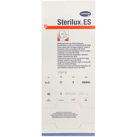 Sterilux Es 5x5cm 8l.st. 40x5 P/s