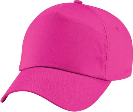 Beechfield Unisex Plain Original 5 Panel Baseball Cap (Pakket van 2) (Fuchsia)