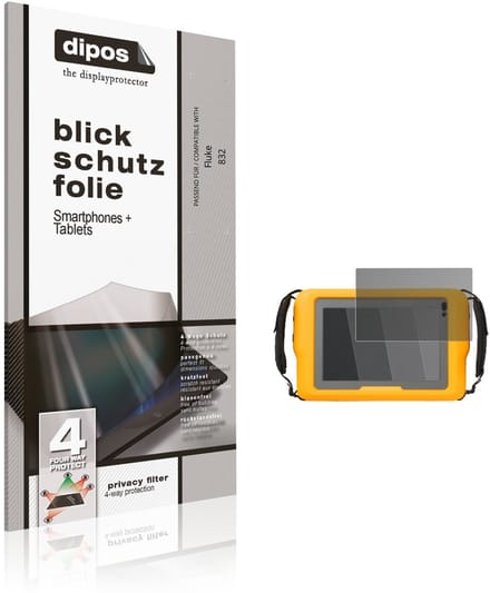 dipos – Matte Privacy Screenprotector geschikt voor Fluke 832 | Anti-Spy Beschermfolie