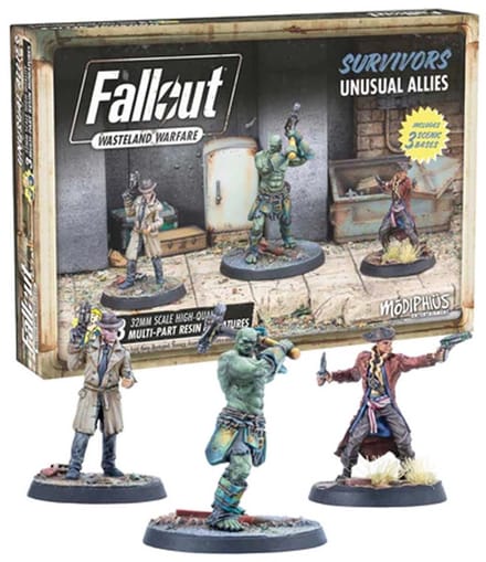Fallout: Wasteland Warfare - Survivors: Unusual Allies - Uitbreiding - Modiphius Entertainment - Ongeschilderd