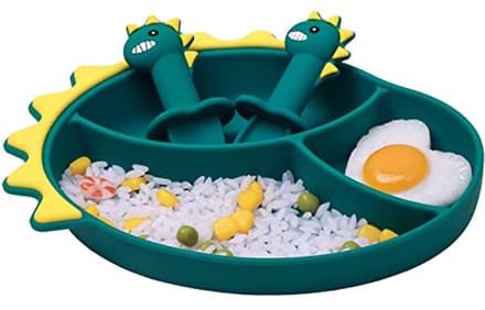 Siliconen kinderbord met zuignap - BPA-vrij en vaatwasmachinebestendig voor peuters