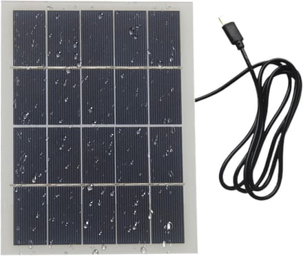 Zonnepaneel Oplader - Draagbare Energie - Buiten Opladen - Hoge Conversie - 15 Watt - Wit