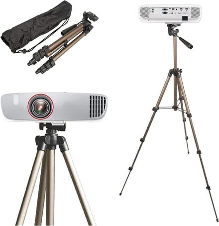 Beamer Statief - Projector Standaard - Thuisbioscoop Opzetten - Universele Schroefdraad - 35-105 cm - Zwart