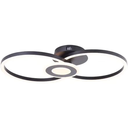 Brilliant Bray - Plafondlamp - LED 24W - 3000K - Zwart