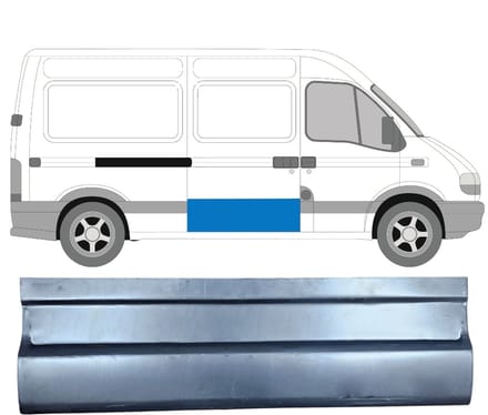 Interne reparatie achterste deuren voor Renault Master 1998-2010 / Rechts