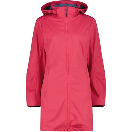 Lichte dames softshell parka met afneembare capuchon CMP