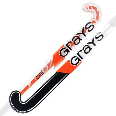 Grays DB9Xi Dynabow Senior Indoor Hockeystick Wit/Oranje/Zilver