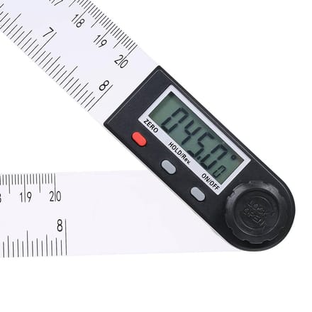 0-200mm Multifunctionele Digitale LCD Display Hoekliniaal 360 Elektronische Goniometer Hoekmeter Black & White gray
