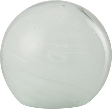 J-Line presse-papier Twister Rond - glas - wit - medium