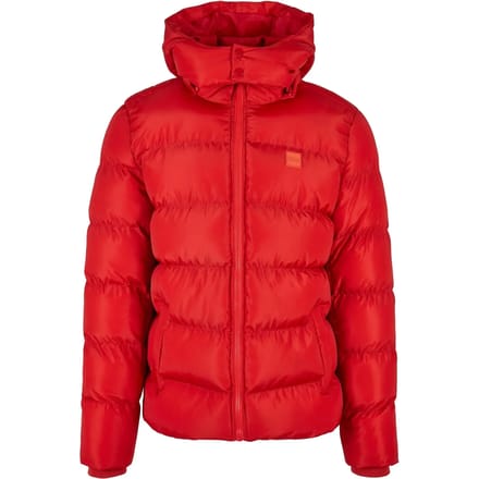 Urban Classics - Hooded Gewatteerd jack - M - Rood