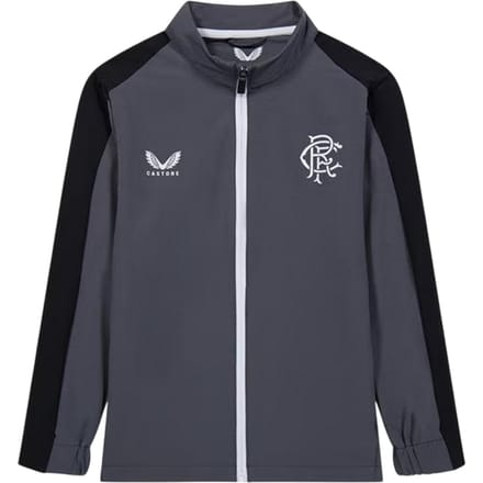 Castore Dames Rangers FC Mock Neck Relaxed Fit Trainingsjack (Iron Gate)
