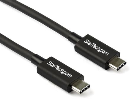 StarTech.com Thunderbolt 3 (40Gbps) USB C Cable - Zwart - 80cm