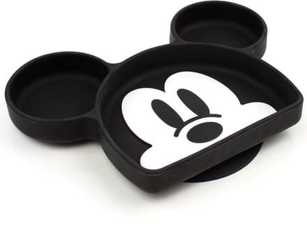 Bumkins - Silicone Grip Dish | Siliconen vakjesbord met Zuignap - Disney Mickey Mouse
