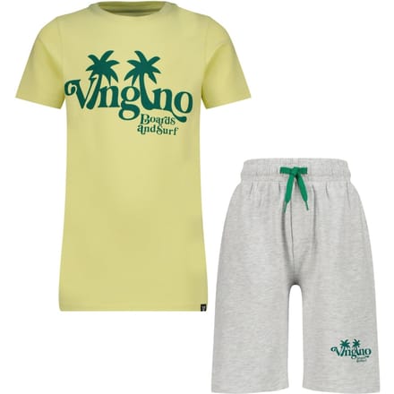 Vingino Boys Wenko Pyjama Pale Lime Yellow Maat: M | Broeken Outlet | kids | Geel