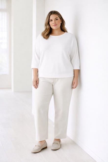 YEST CURVE Valentina Essential - Off White - maat X-0(44)