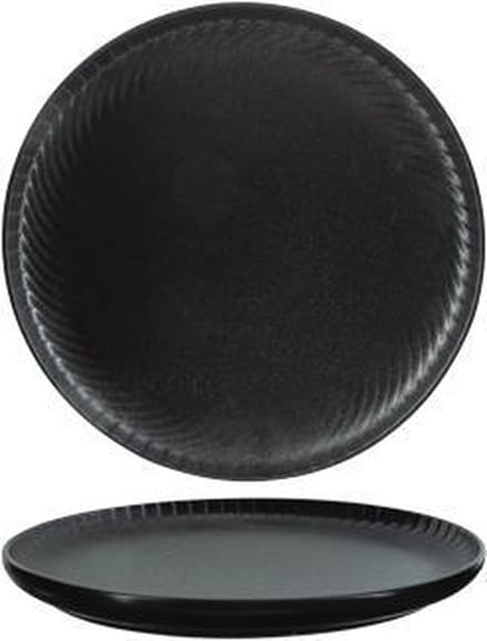 Cosy&Trendy Dakota Black dinerbord - Ø 26,5 cm - Set-4