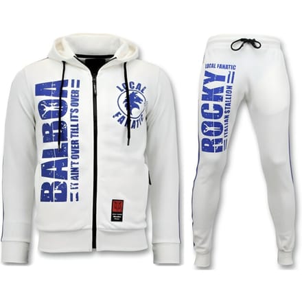 Exclusieve Heren Trainingspak - Rocky Balboa Sport Pak - Wit