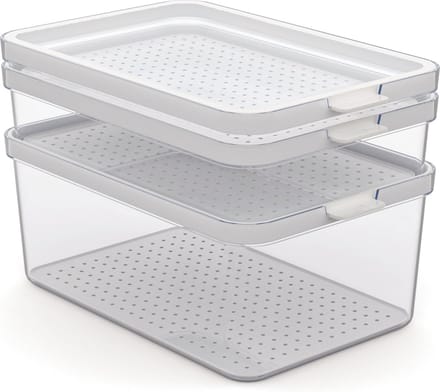 Rotho - Set koelkastorganizer 3 stuks CAUMA 1,3 l + 2,6 l + 4,65 l