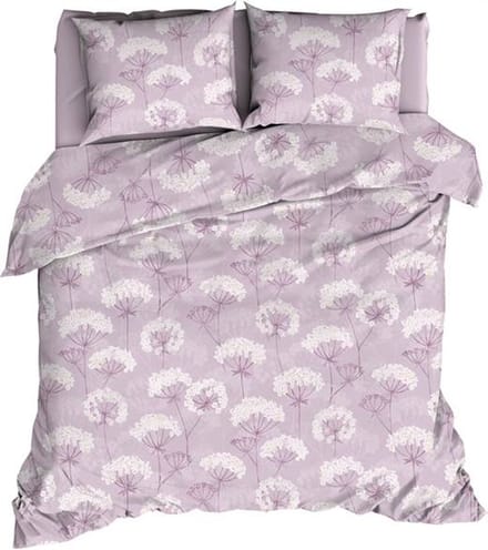 Romanette Astera Dekbedovertrek - Tweepersoons - 200x200/220 cm - Lila