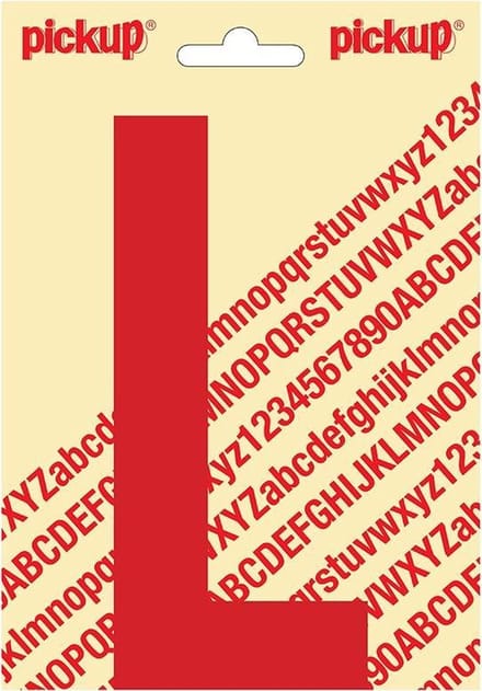 Pickup plakletter Nobel 150mm rood L - 31022150L