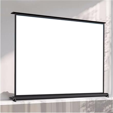 Projectiescherm Draagbaar - Presentatiescherm - Presenteren en Films Kijken - Lichtgewicht Aluminium Frame - 50 inch - Wit