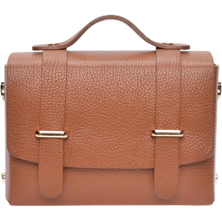 Luisa Vannini Brown Rundleer Tas
