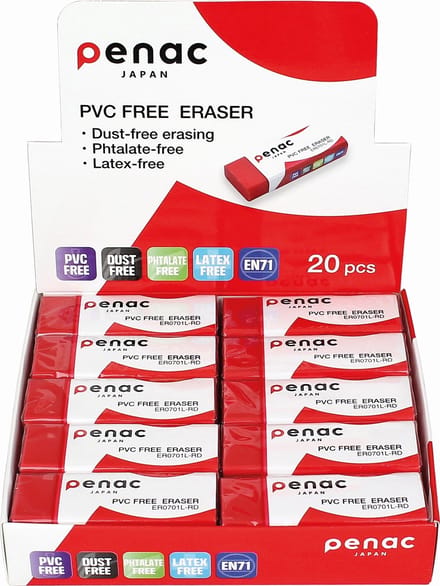 Penac Gum set - 20 stuks - Rood - PVC vrij - 60x20mm