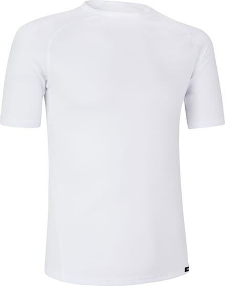GripGrab - Ride Thermal Korte Mouw Lente Herfst Fiets Ondershirt Polygiene Base Layer Thermoshirt - Wit - Heren - Maat XXL