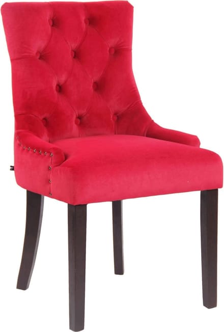CLP Aberdeen Eetkamerstoel - Zonder armleuning - Hout - antiek/rood