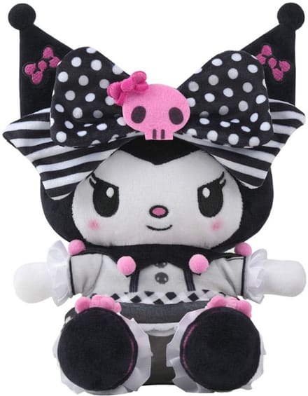 Sanrio Pink Black Party Series Plush Figure Kuromi L 22 cm