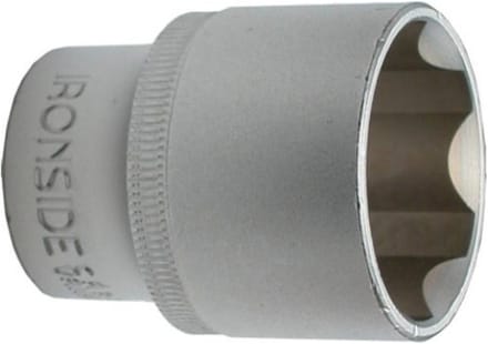 Ironside Professionele Dop - 6-Kant - 1/2 inch 9mm - Chroom Vanadium - Lengte 38mm
