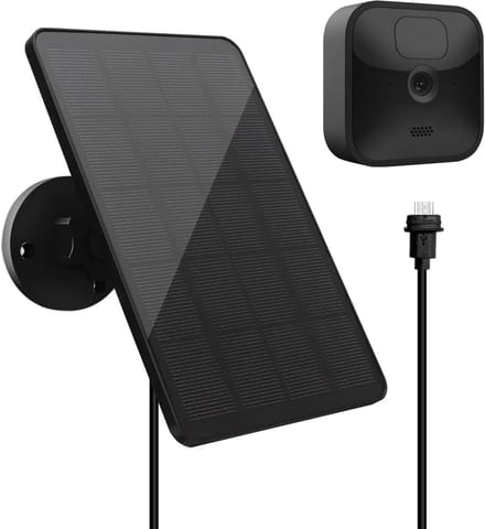 4W Zonnepaneel voor Bewegingscamera met Micro-USB - Waterdicht IP65 en Lange Kabel