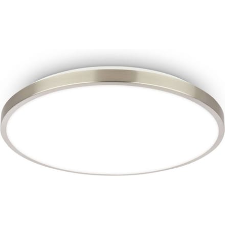 BRILONER Kaida – LED Plafondlamp – EEK A lichtbron* – 4.000K neutraal wit licht – alu/nikkel – Ø33 cm