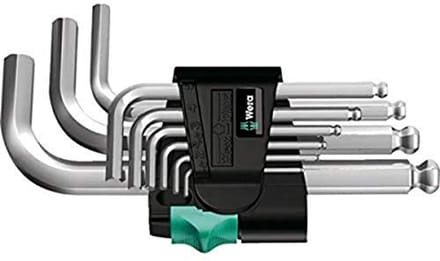 Hoeksleutelset 950 PKS/9 SM N - Metrisch, 9-delig, Verchroomd Frame