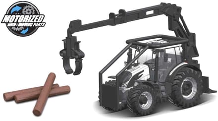 Bburago Valtra N174 - Modelauto - Schaal 10 CM - Wit/Zwart