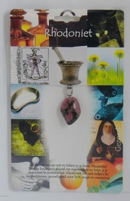 Spirituele hangersteen Rhodoniet