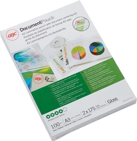 GBC Document Laminating Pouch - 100-pack - high gloss - A3 - lamination pouches