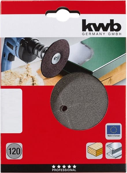kwb 490220 Schuurschijvenset Diameter 125 mm Korrelgrootte (num): 80 15 stuk(s)