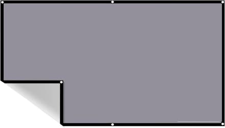 Schermprojector Draagbare projectiescherm met hoge helderheid, anti-lichtprojectorgordijn(60 inch)