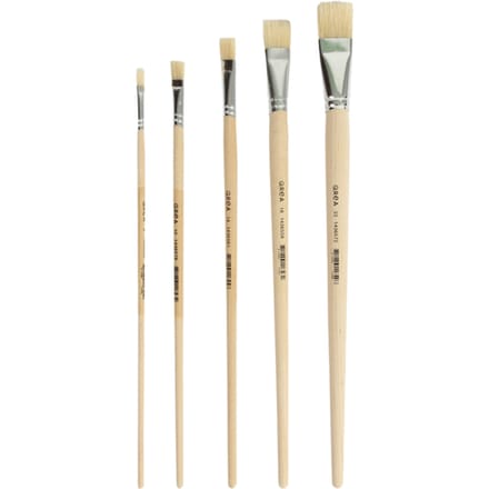 Kwast Qrea varkenshaar set à 5 breedtes