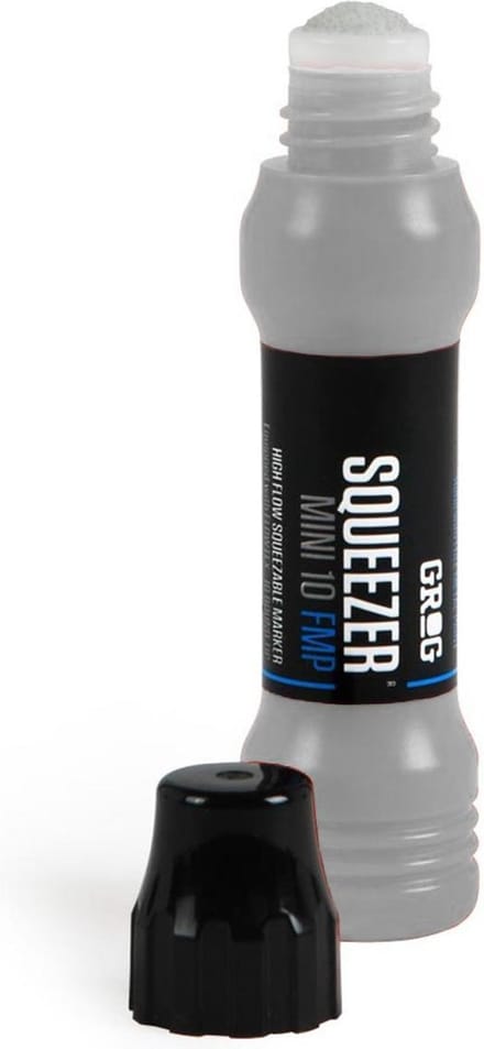 Grog Squeezer Paint Mini Verfstift - Zilver Chrome - 10mm  Stift punt