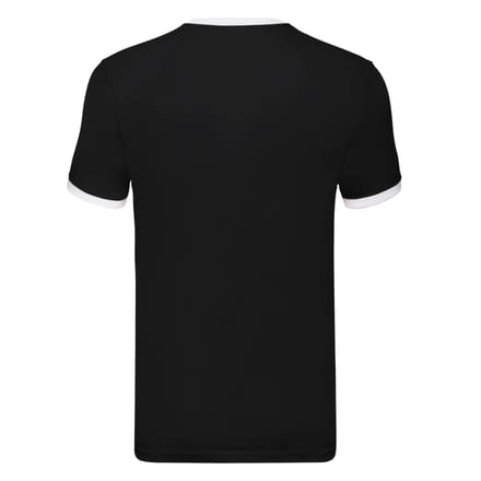 Fruit of the Loom Heren Ringer Contrast T-shirt (Zwart/Wit)