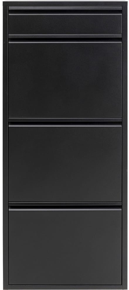 Schoenenkast Caruso zwart 3+1 laden Kare Design