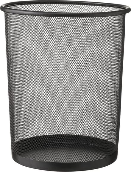 Kerklau Prullenmand - 19 l - Metaal - Zwart