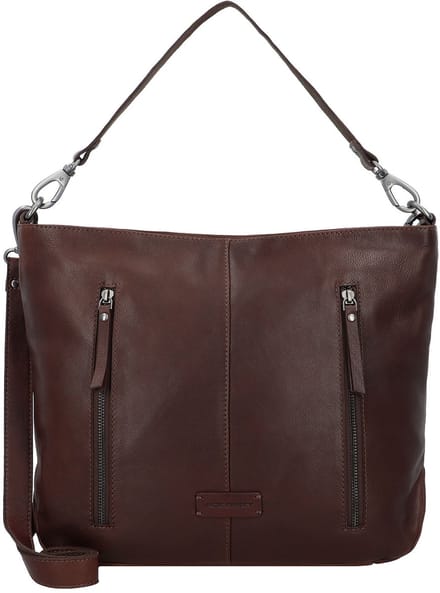 Jack Kinsky Schoudertas Leer 33 cm - Dames - mokka