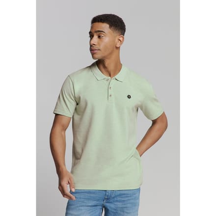 No Excess Polo Melange Mint Größe: S | Poloshirts Outlet | Herren | Cyan